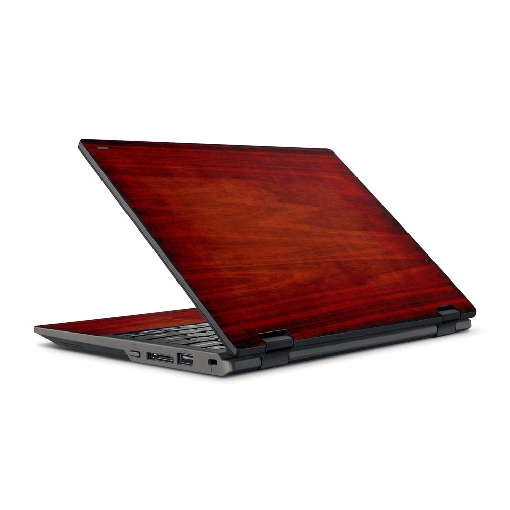 Red Wood Acer Travelmate Spin B118 Skin