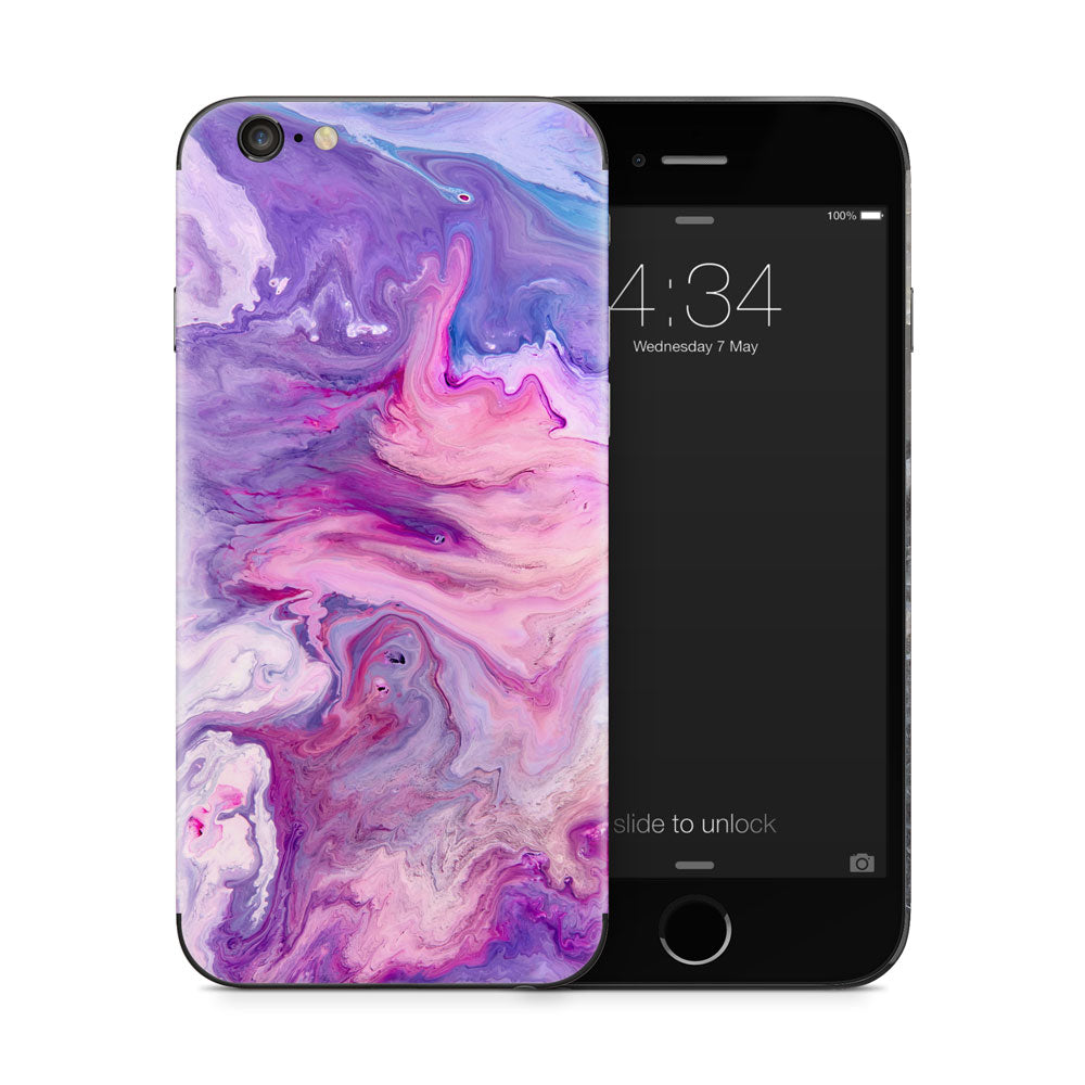 Purple Marble Swirl iPhone 6/6S Skin