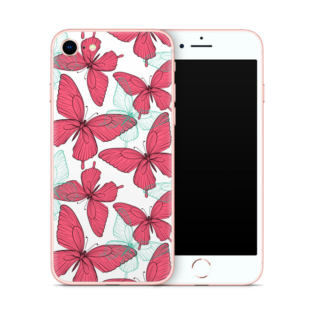 Pink Butterfly iPhone 7/8 Skin