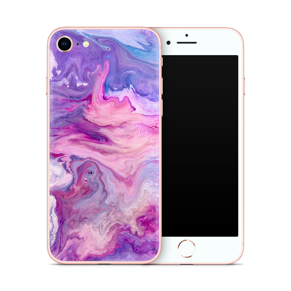 Purple Marble Swirl iPhone 7/8 Skin