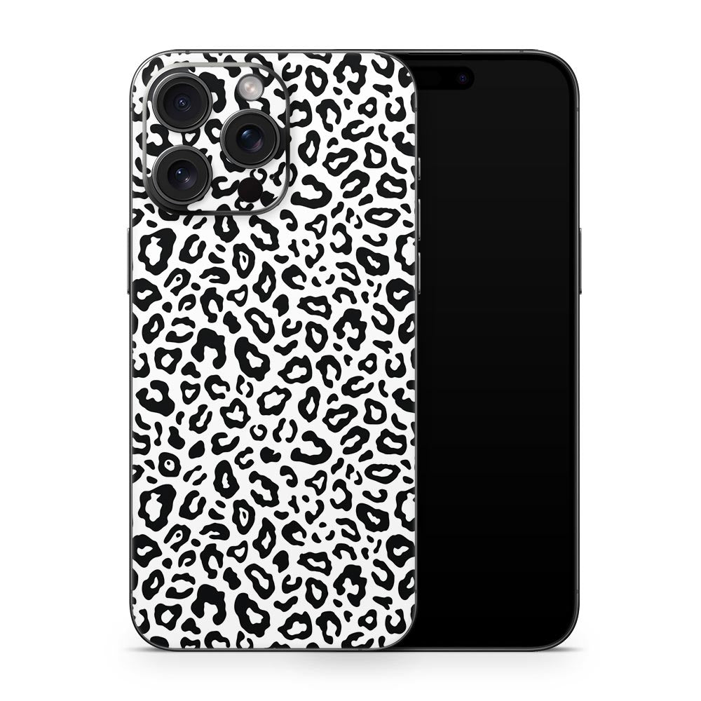 BW Leopard iPhone 15 Skin