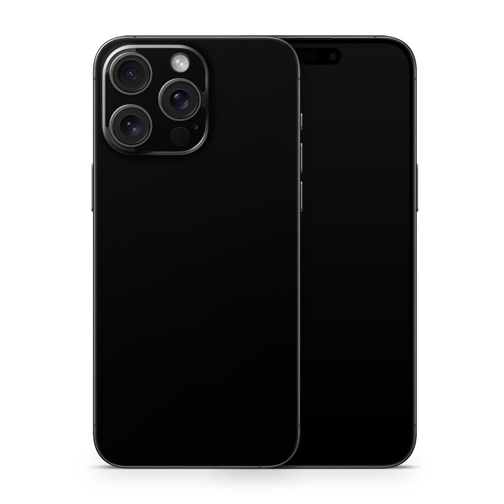 Black iPhone 15 Skin