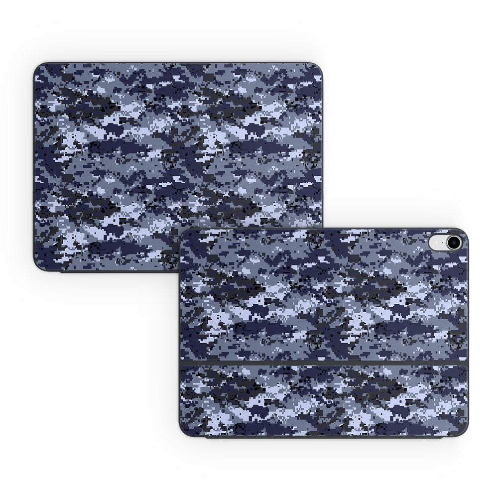 Digital Navy Camo iPad Pro (2018) Smart Keyboard Folio Skin