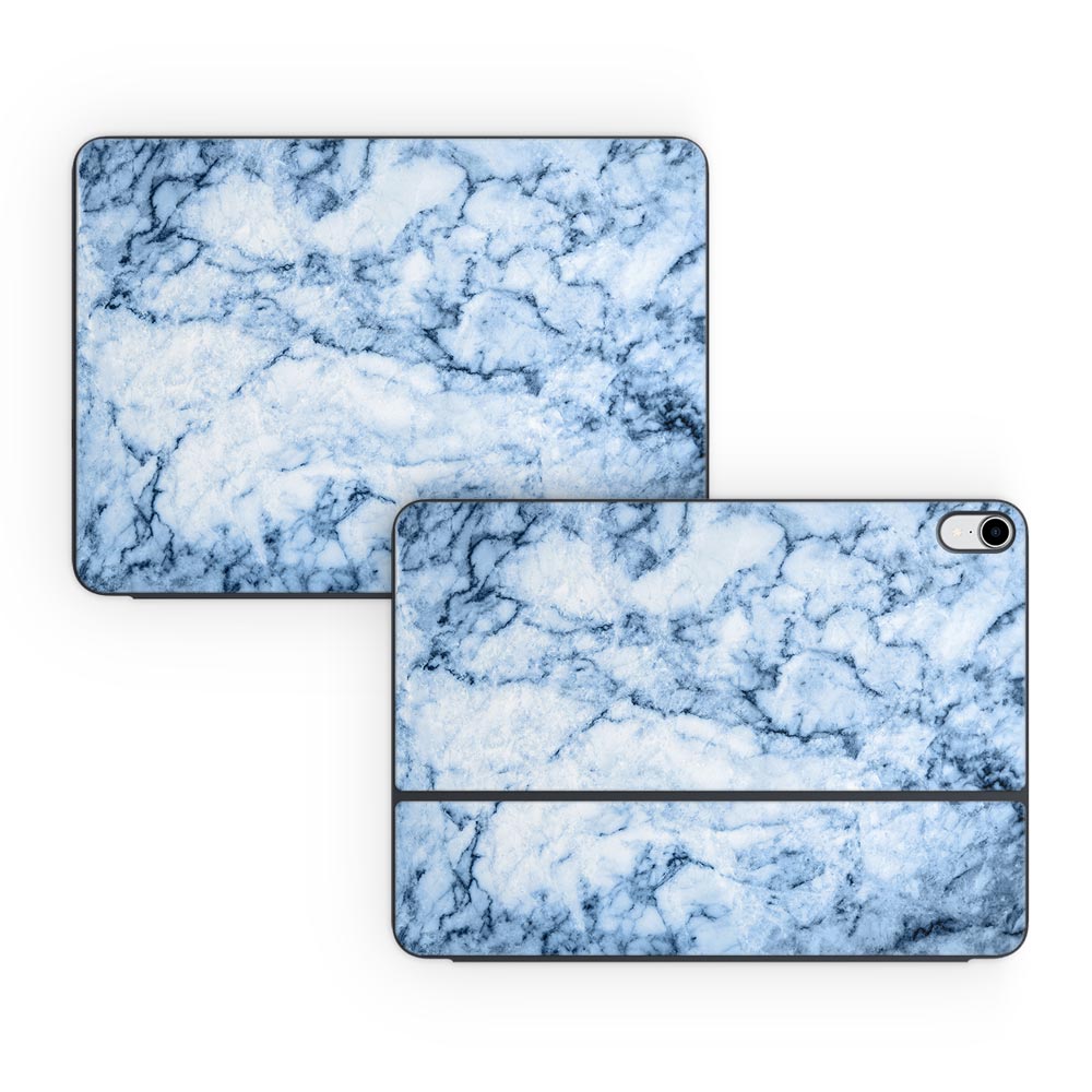 Blue Vein Marble iPad Pro (2018) Smart Keyboard Folio Skin