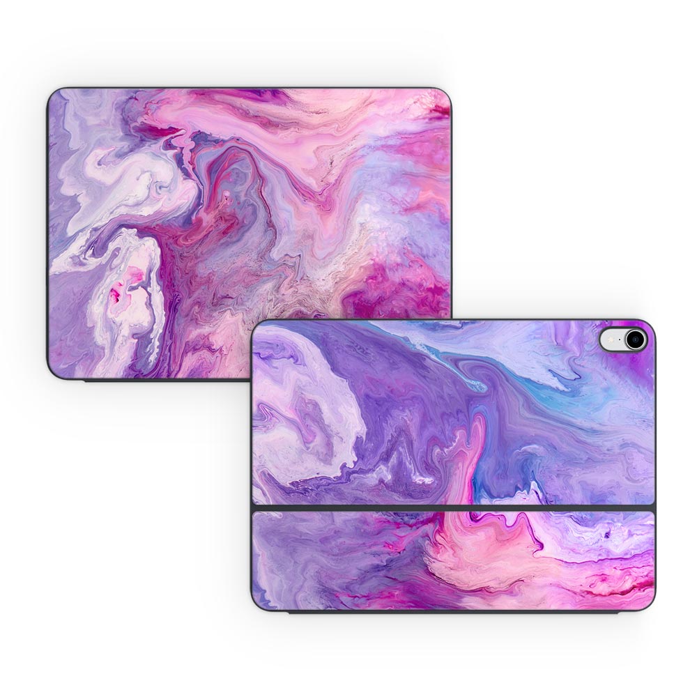 Purple Marble Swirl iPad Pro (2018) Smart Keyboard Folio Skin