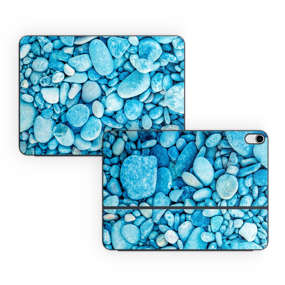 Blue Pebbles iPad Pro (2018) Smart Keyboard Folio Skin