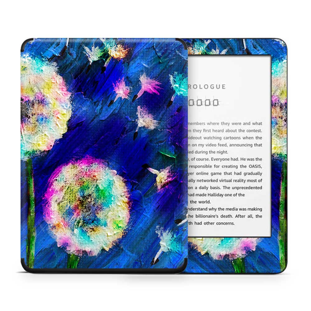 Dandelion Blue Kindle 10th Gen Skin