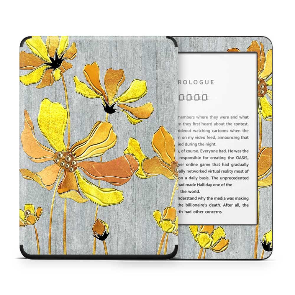 Golden Petals Kindle 10th Gen Skin