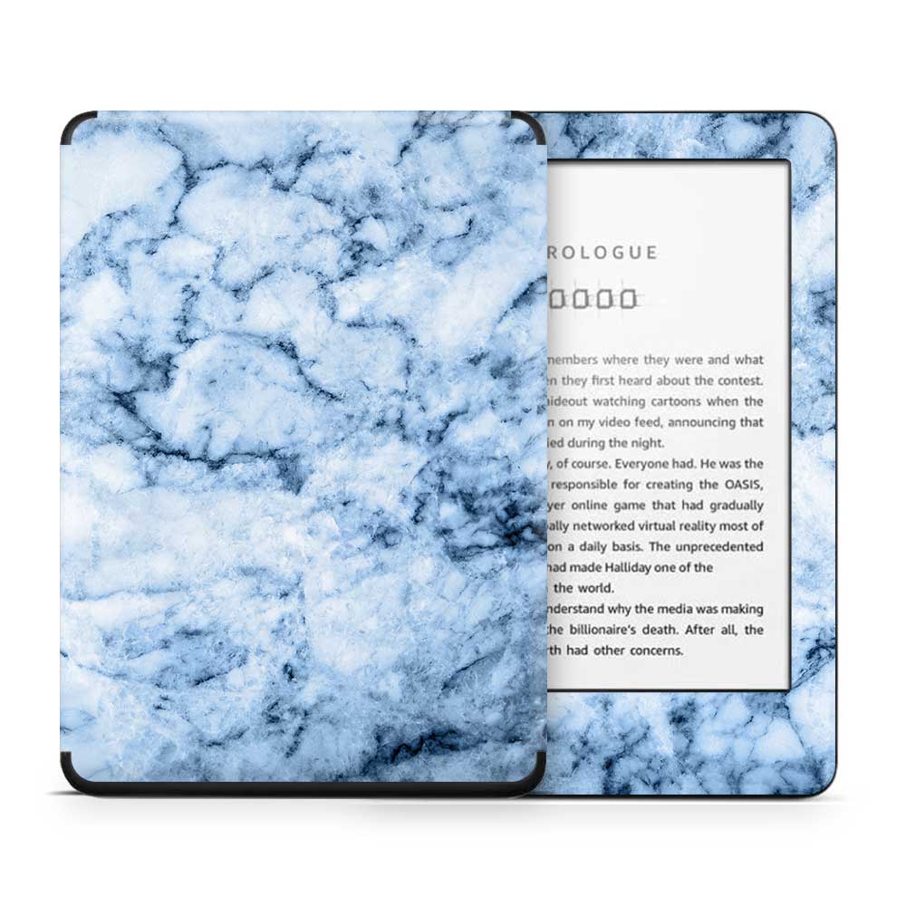 Blue Vein Marble Kindle 10th Gen Skin
