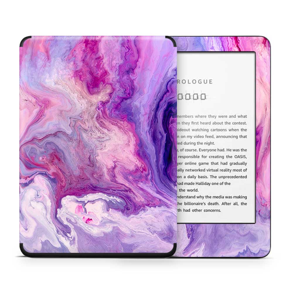 Purple Marble Swirl Kindle 10th Gen Skin