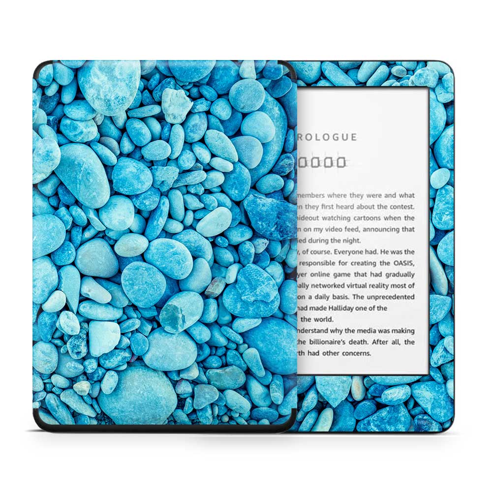 Blue Pebbles Kindle 10th Gen Skin