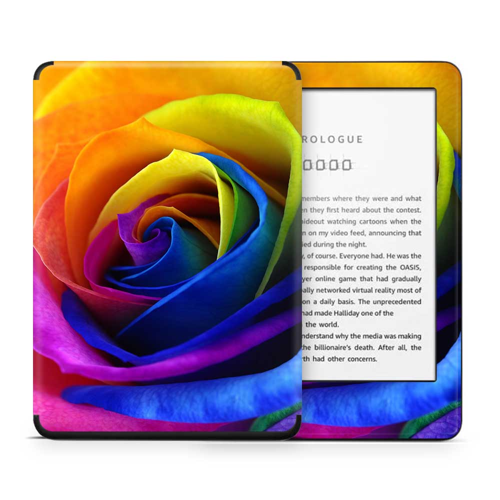 Rainbow Rose Kindle 10th Gen Skin
