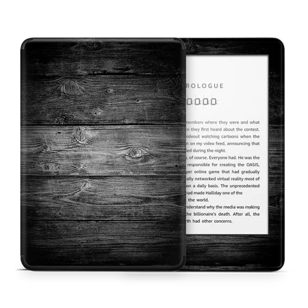 Black Timber V2 Kindle 10th Gen Skin