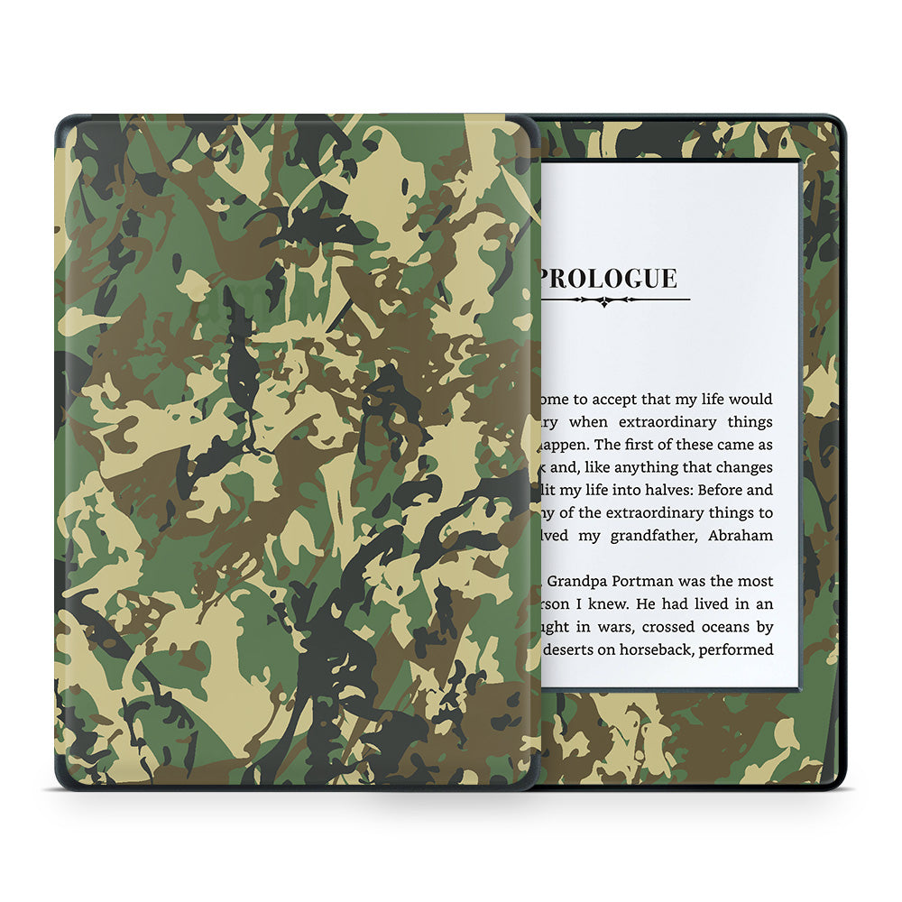 Abstract Military Camo Kindle 8th Gen Skin