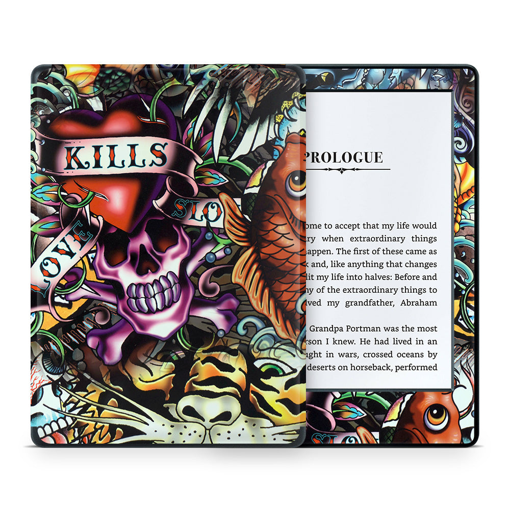 Love Kills Kindle 8th Gen Skin