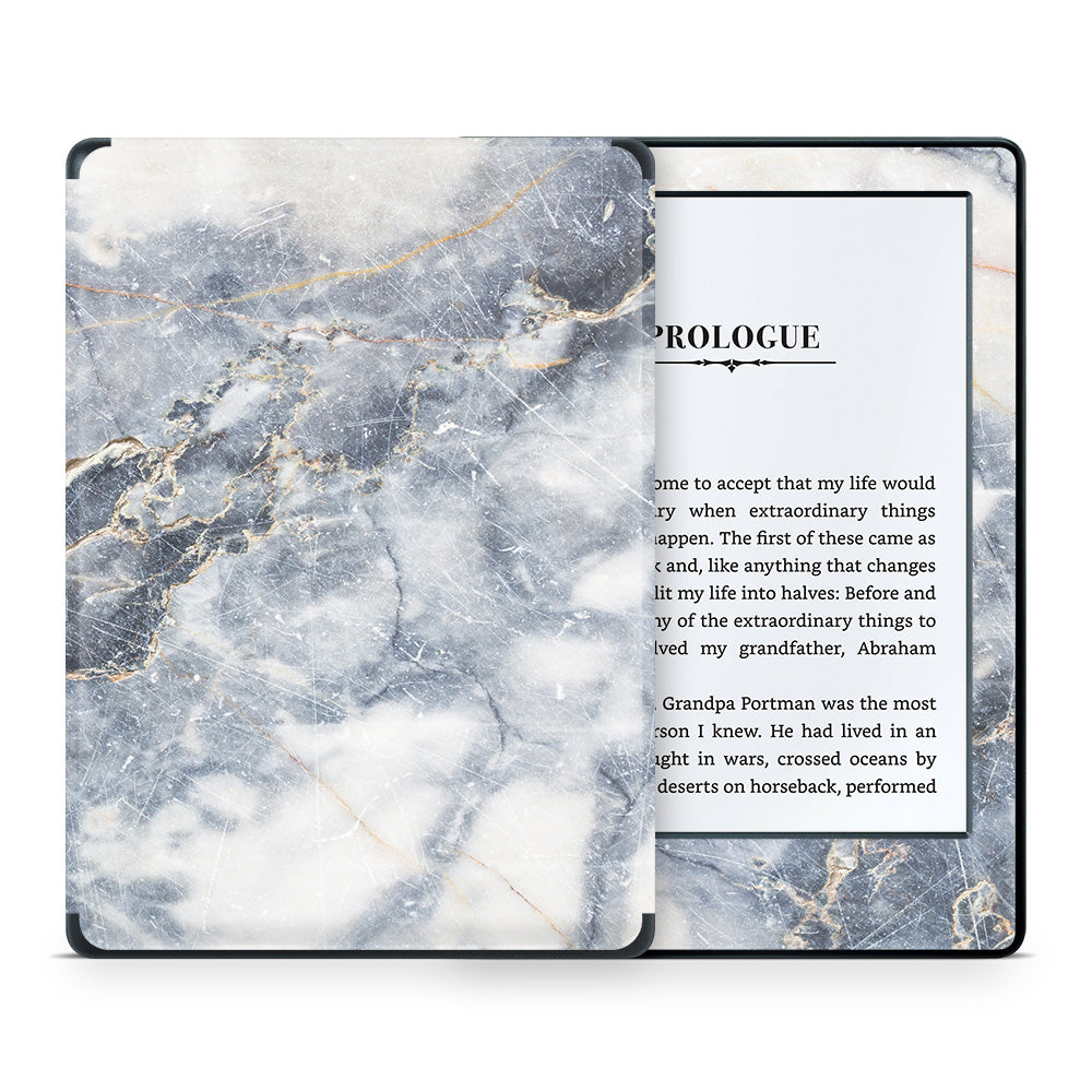 Grey Gold Marble Kindle 8th Gen Skin