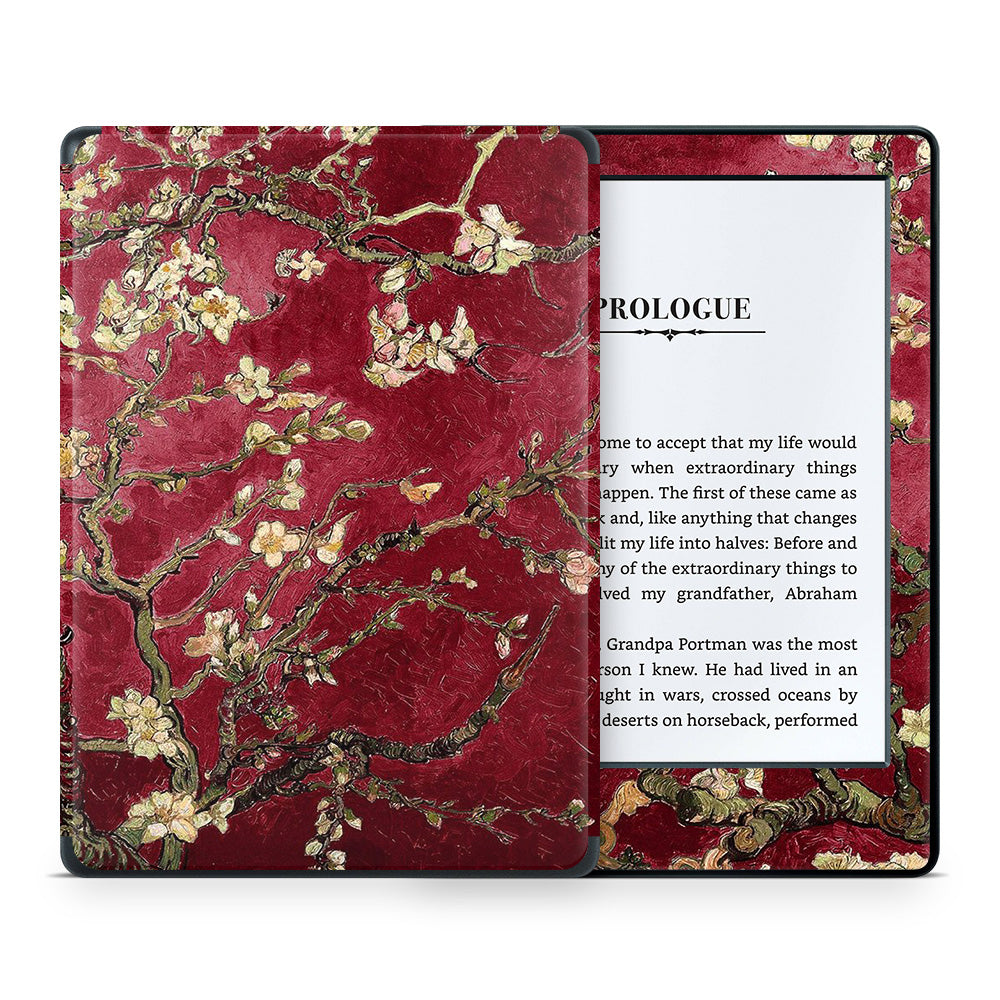 Red Blossoming Almond Treet Kindle 8th Gen Skin
