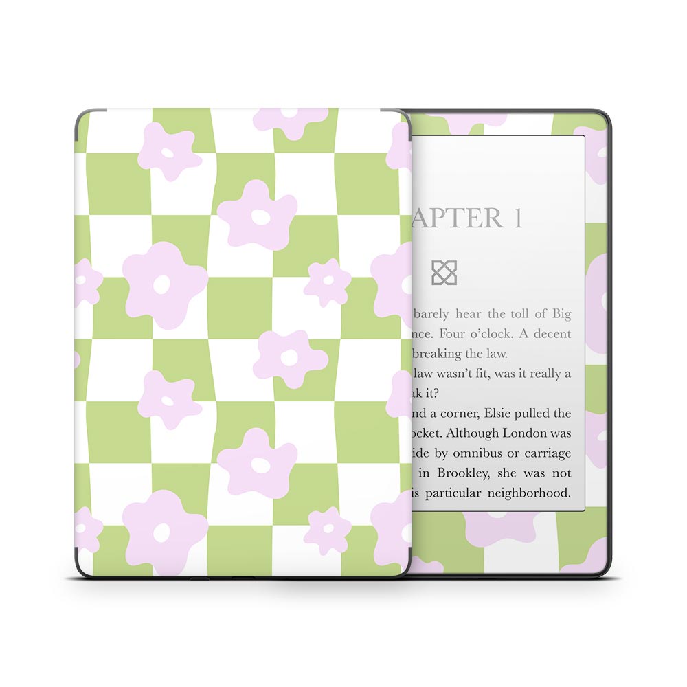 Floral Check Kindle Paperwhite Skin