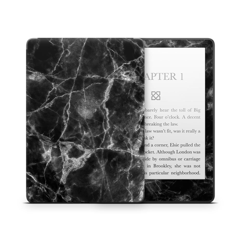 Classic Black Marble Kindle Paperwhite Skin