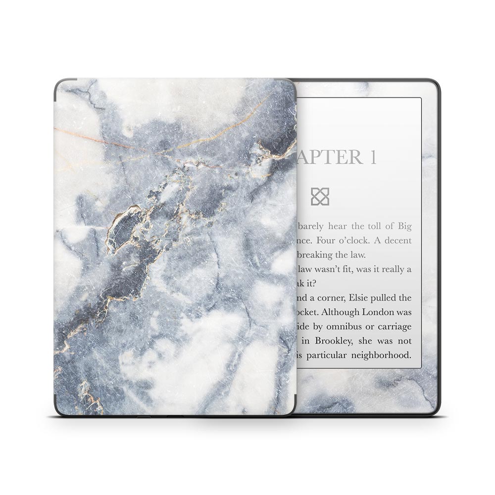 Grey Gold Marble Kindle Paperwhite Skin