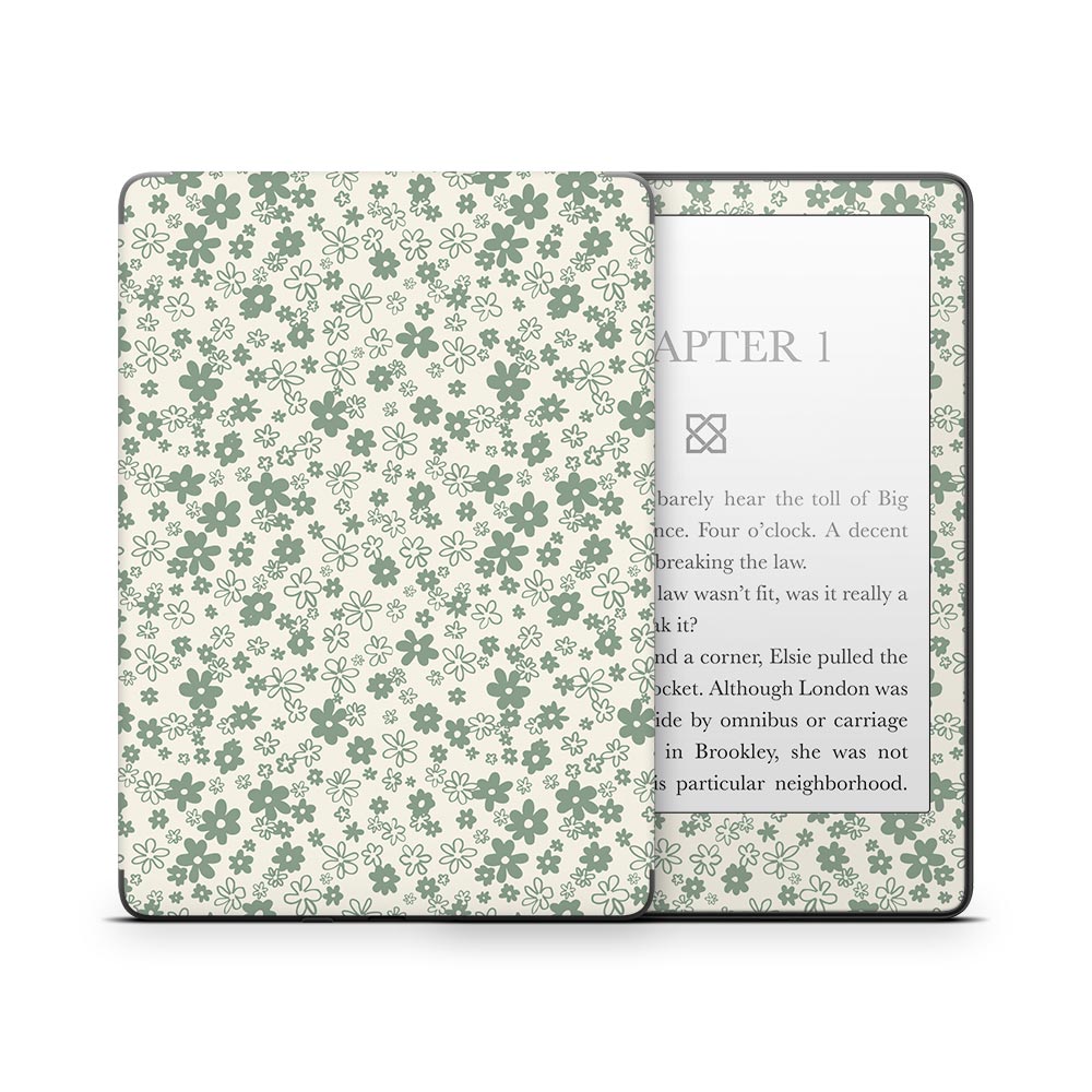 Sage Floral Kindle Paperwhite Skin