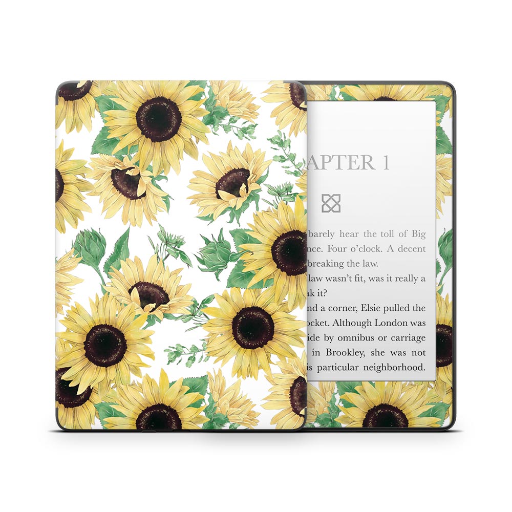 Watercolour Sunflower Kindle Paperwhite Skin