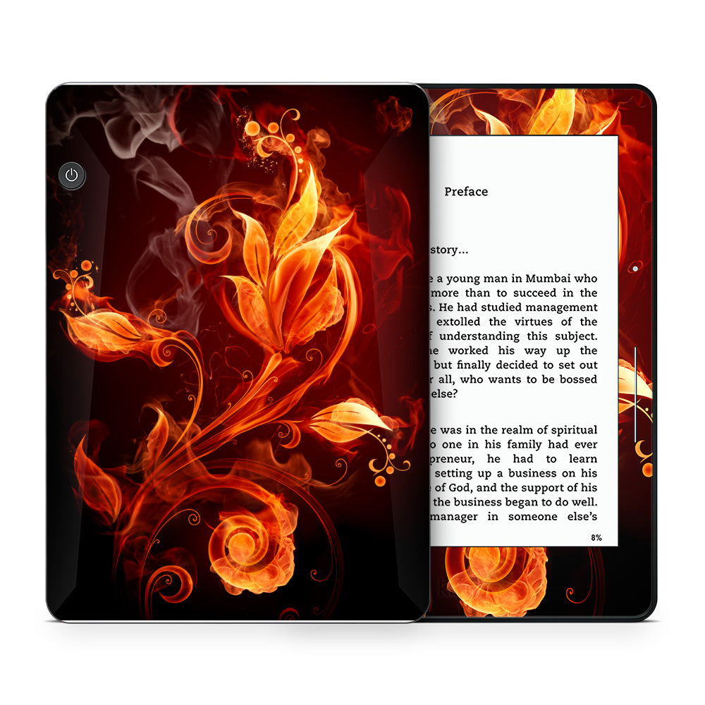 Fire Flower Kindle Voyage Skin