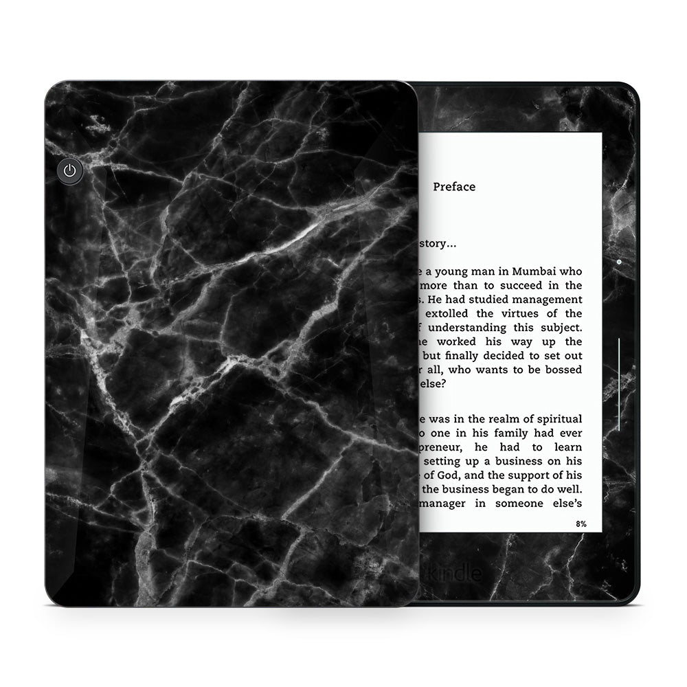 Black Marble Kindle Voyage Skin