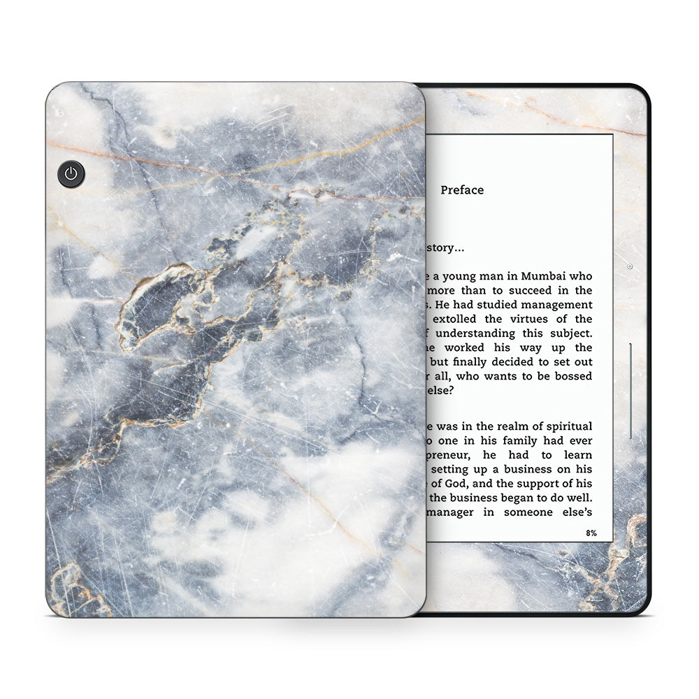 Grey Gold Marble Kindle Voyage Skin