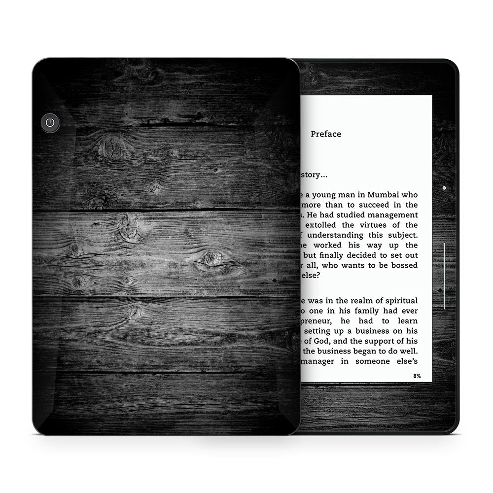 Black Timber V2 Kindle Voyage Skin