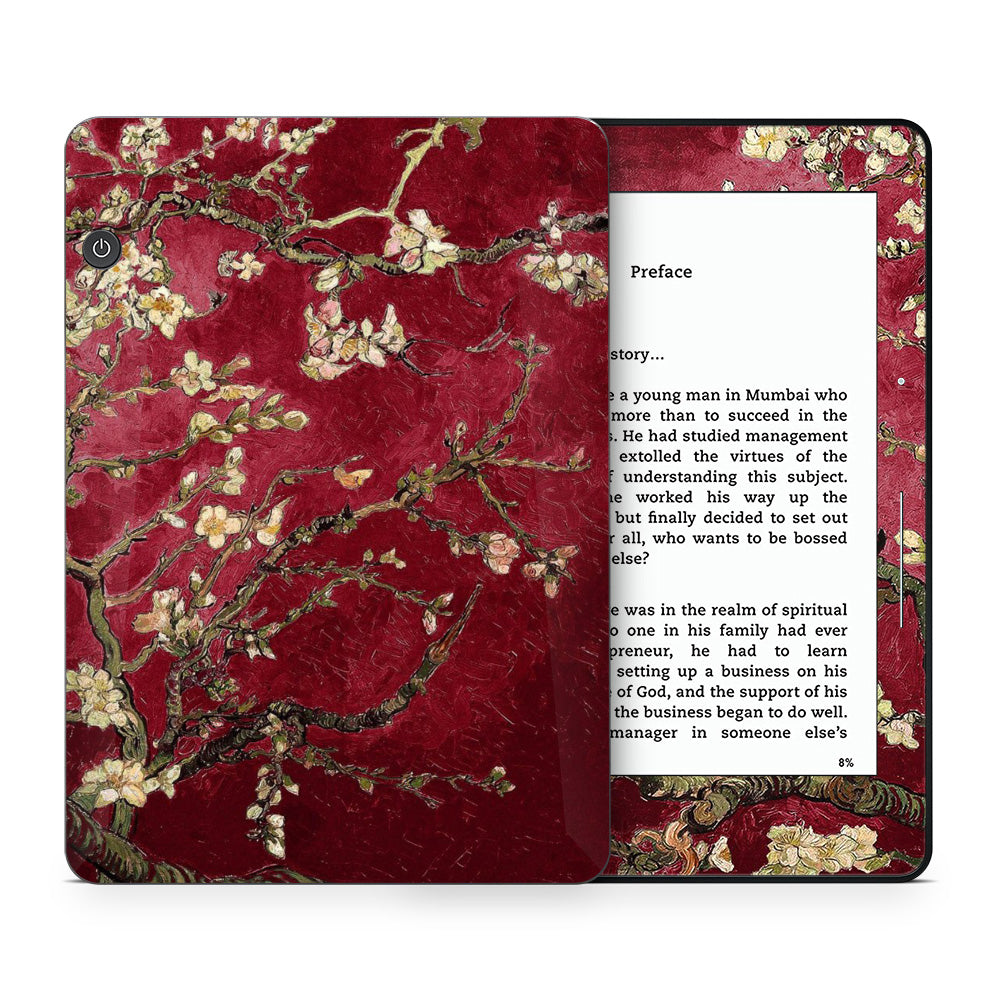Red Blossoming Almond Treet Kindle Voyage Skin