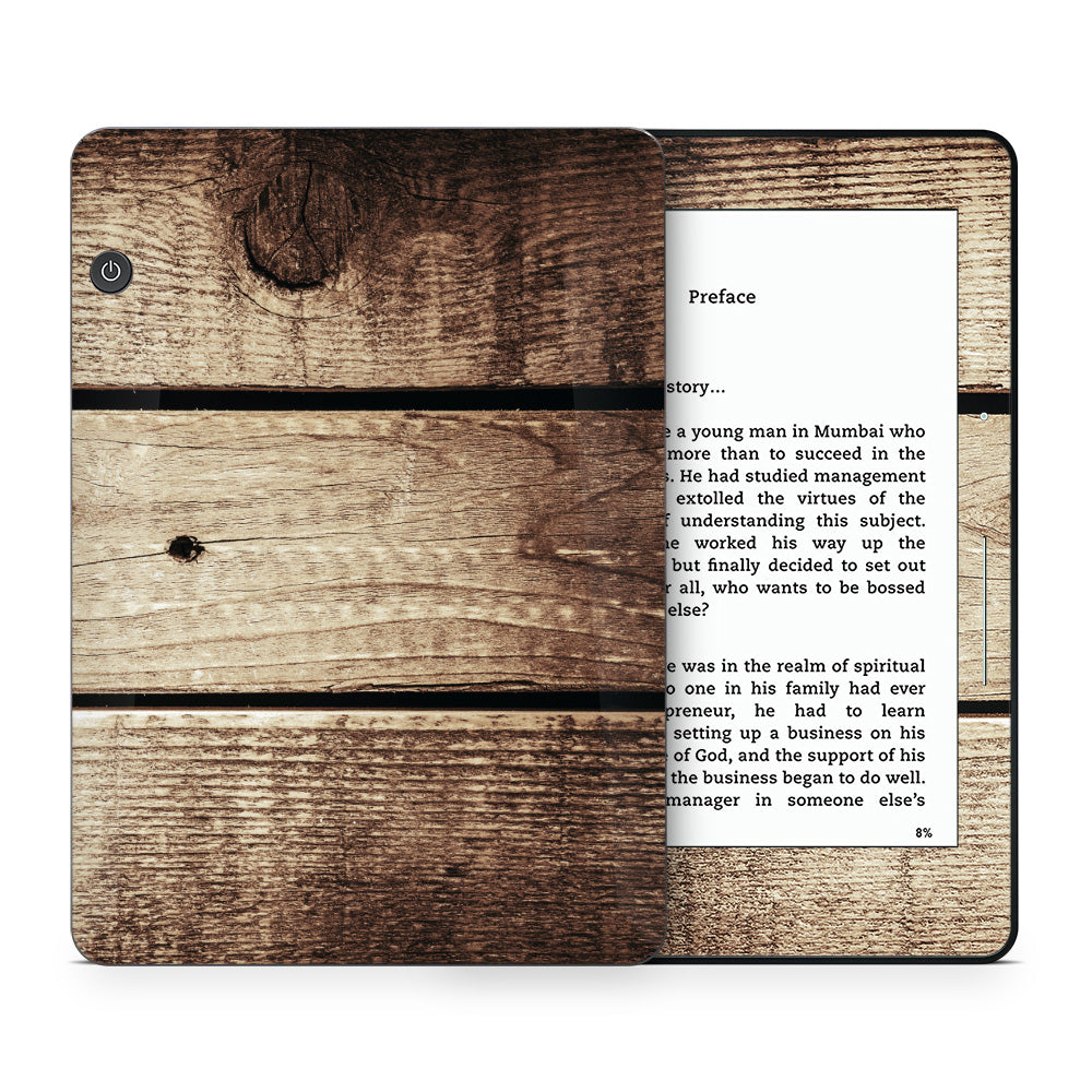 Vintage Wood Kindle Voyage Skin
