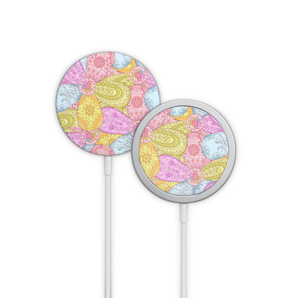 Happy Flowers Apple MagSafe Charger Skin