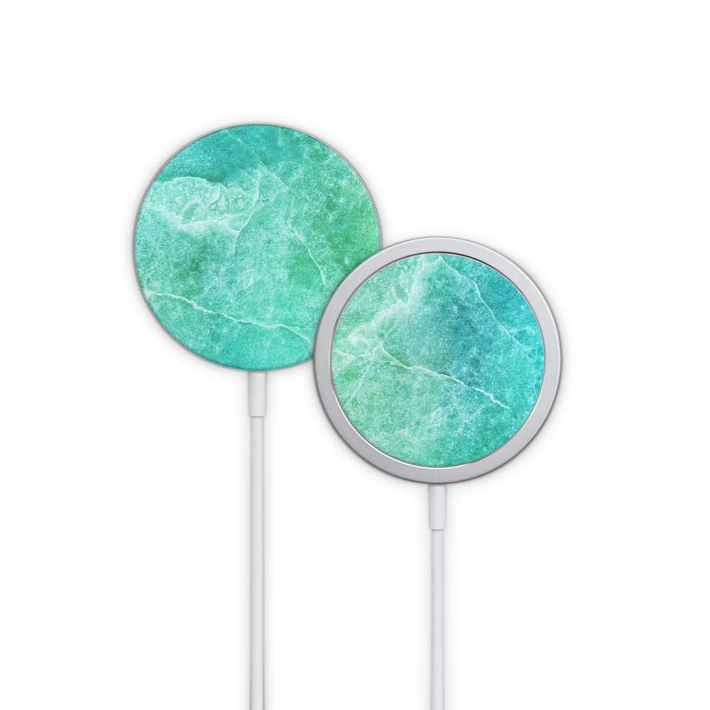 Aqua Marble Apple MagSafe Charger Skin
