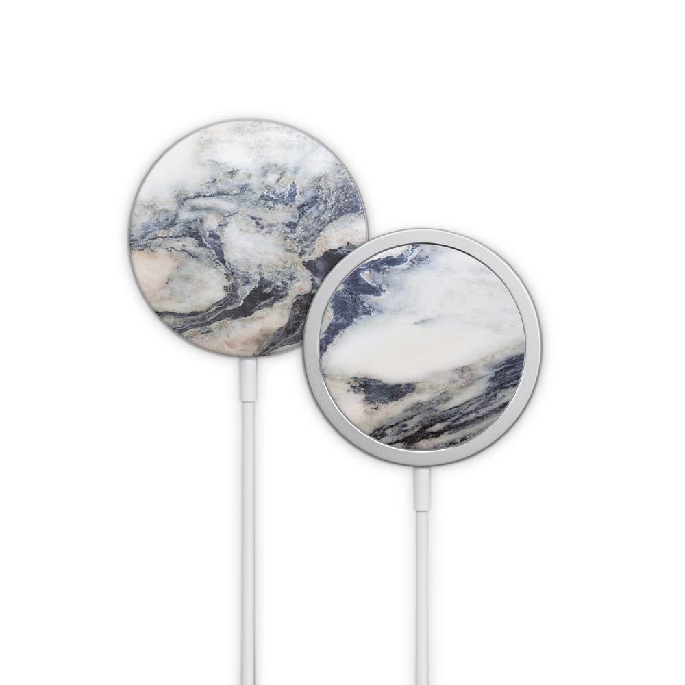 Slate Grey Marble Apple MagSafe Charger Skin