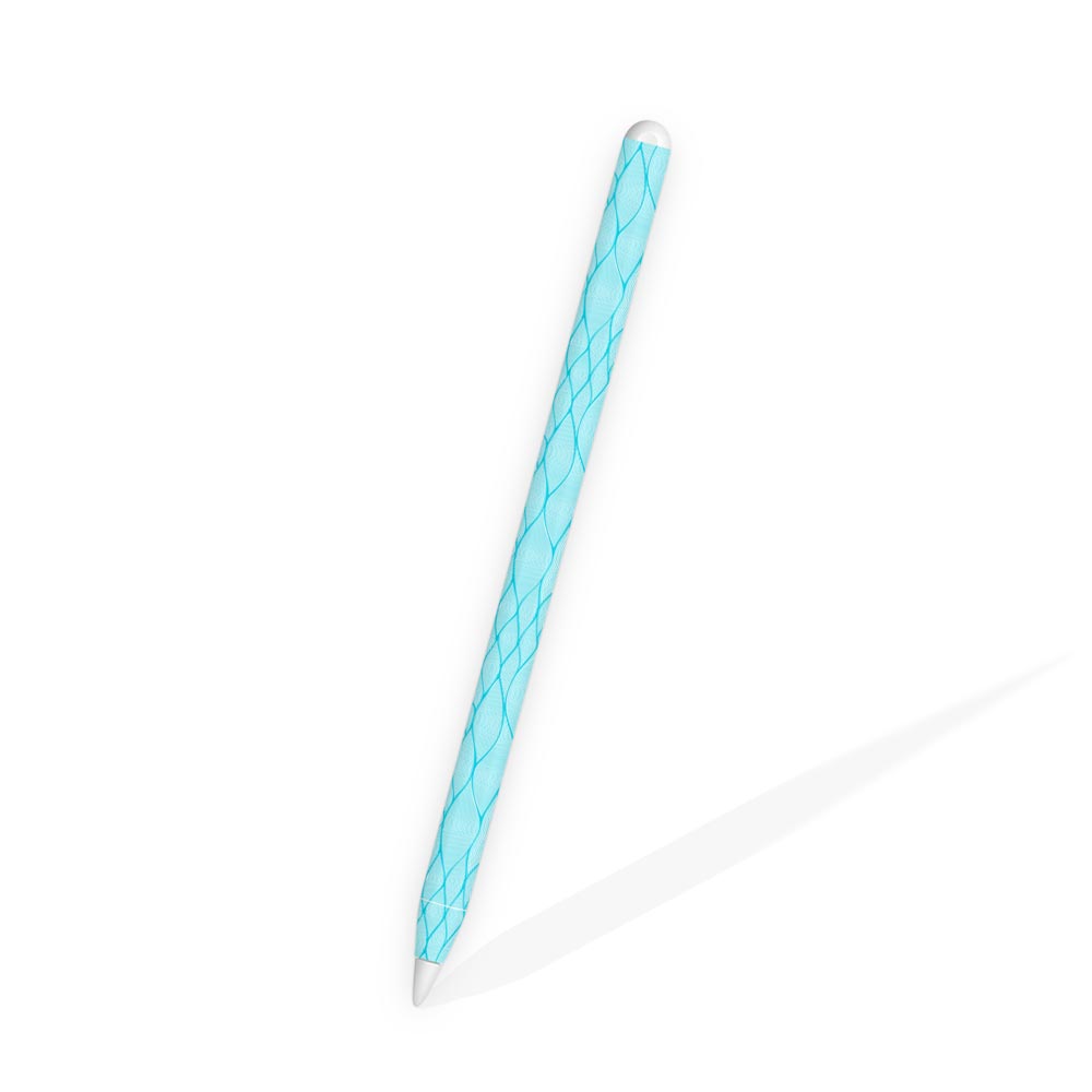 Wavy Blue Weave Apple Pencil 2 Skin