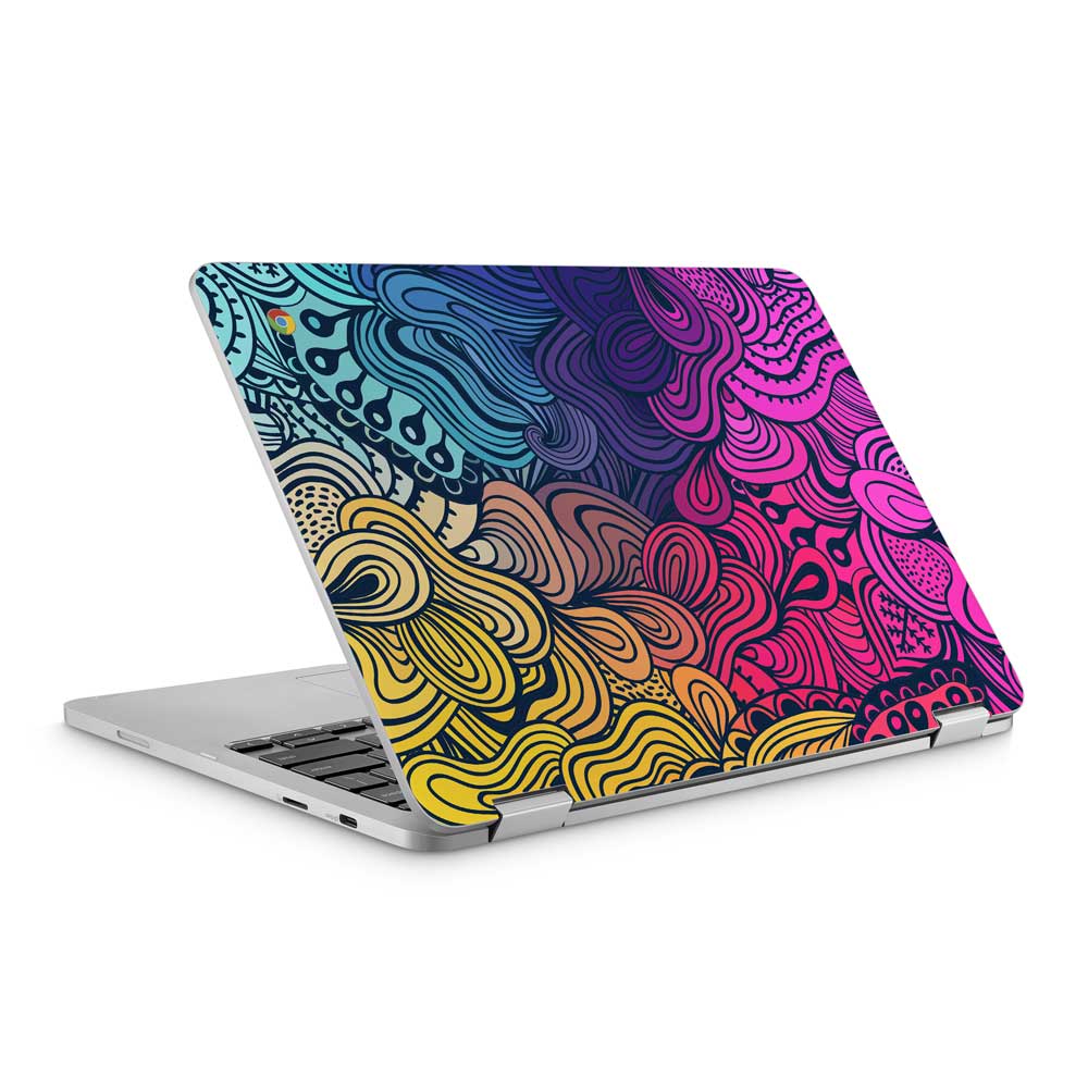 Floral Form ASUS Chromebook C302CA Skin