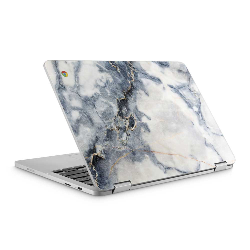 Dark Grey Gold Marble ASUS Chromebook C302CA Skin