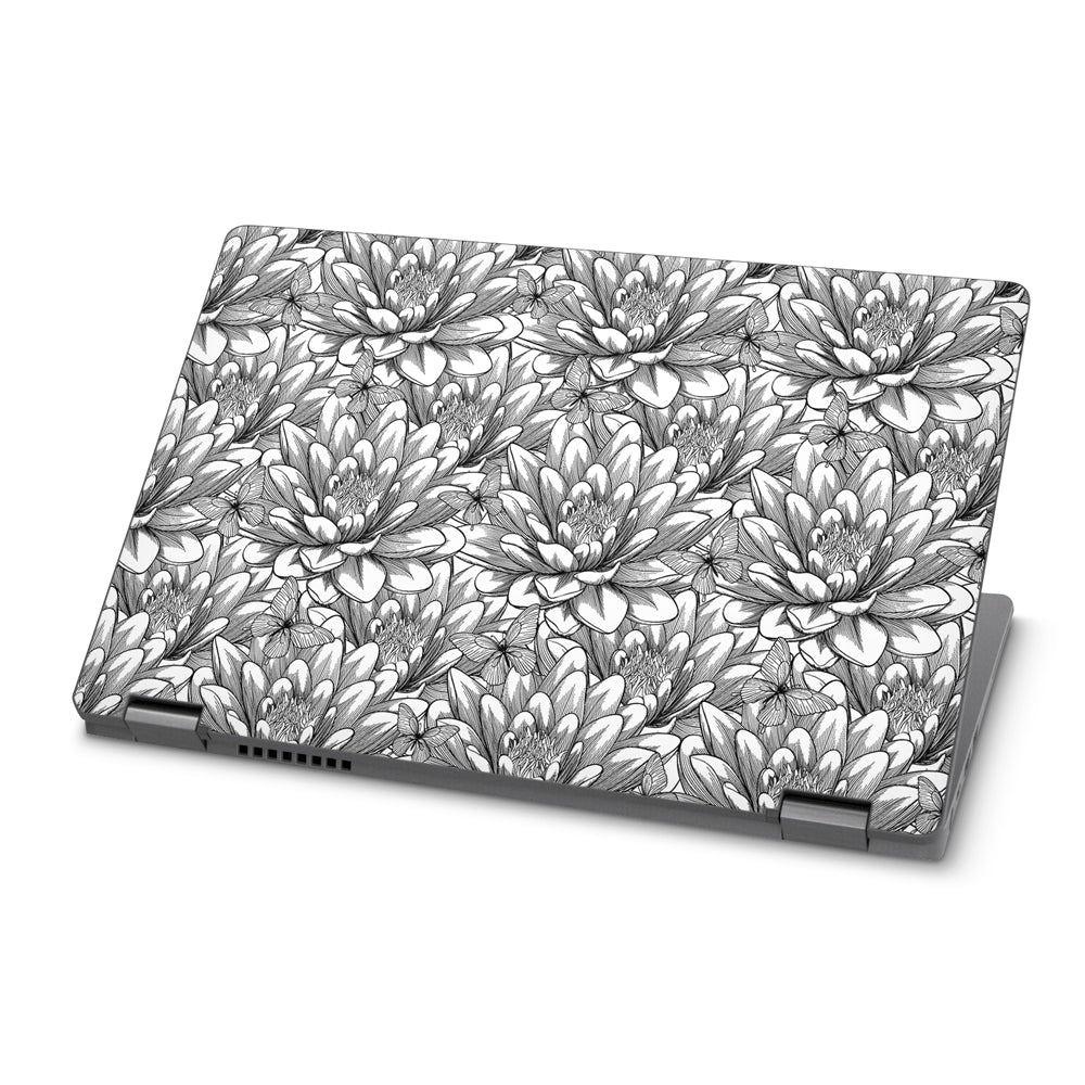Floral Damask White Dell Latitude 5300 2-in-1 Skin