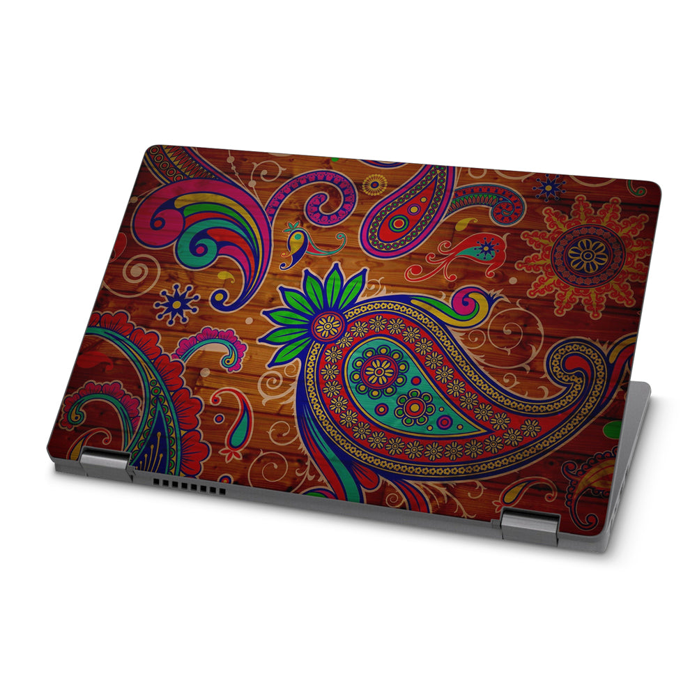Floral Paisley Wood Dell Latitude 5300 2-in-1 Skin