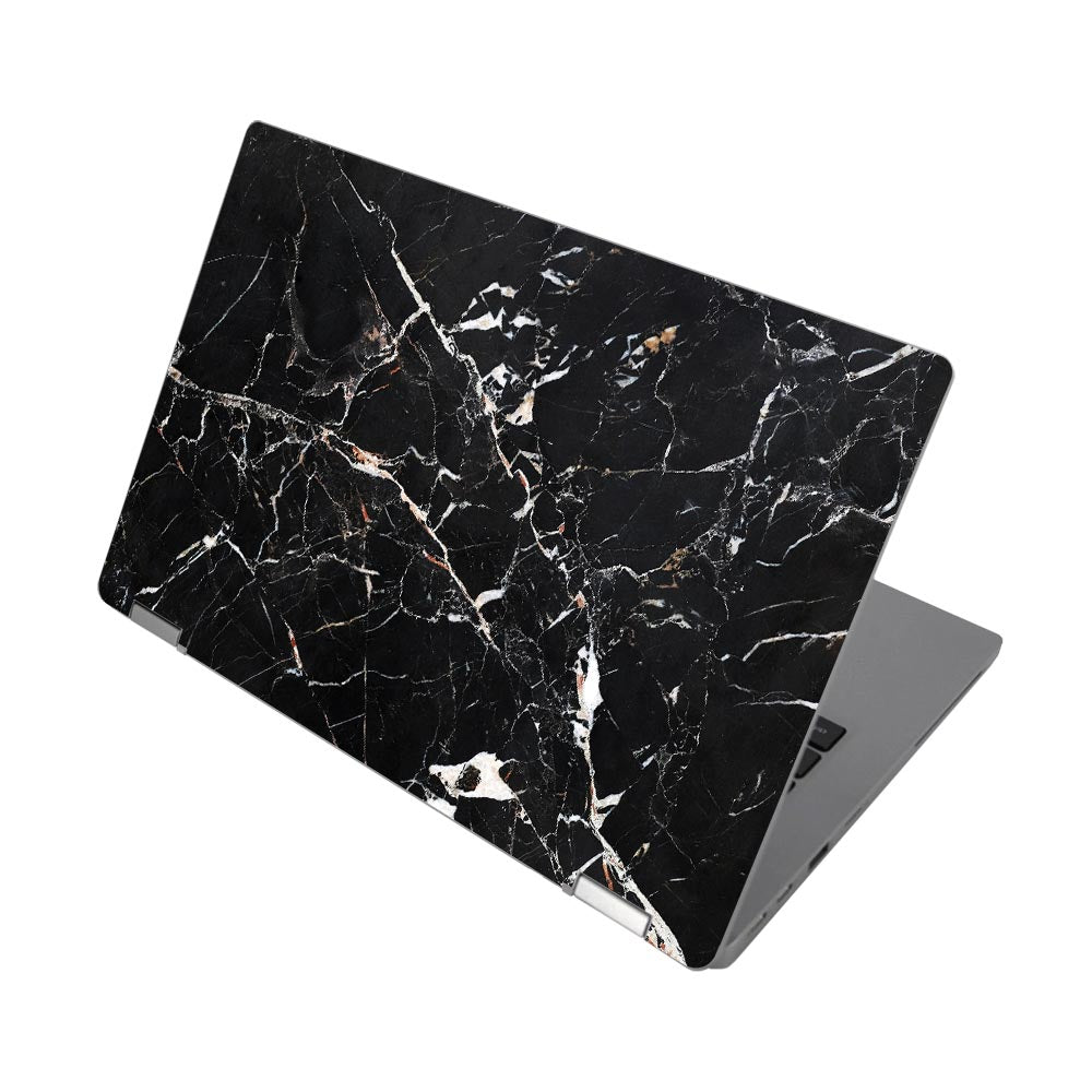 Black Scratched Marble Dell Latitude 5320 2-in-1 Skin