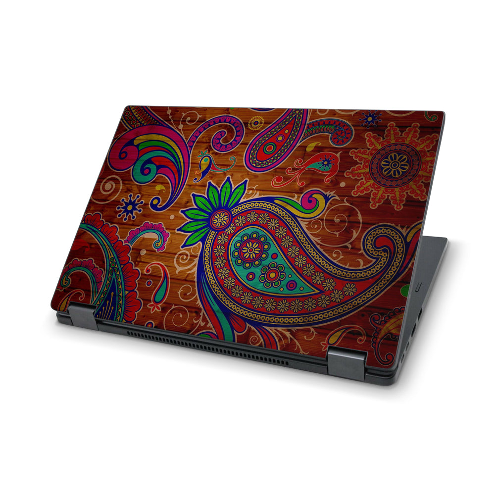 Floral Paisley Wood Dell Latitude 7390 2-in-1 Skin