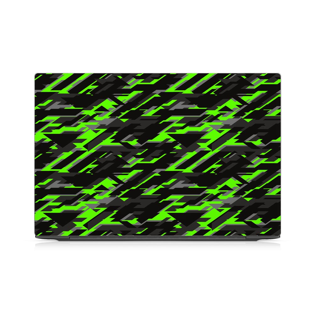 Green Geometric Camo Dell XPS 13 9300 Skin