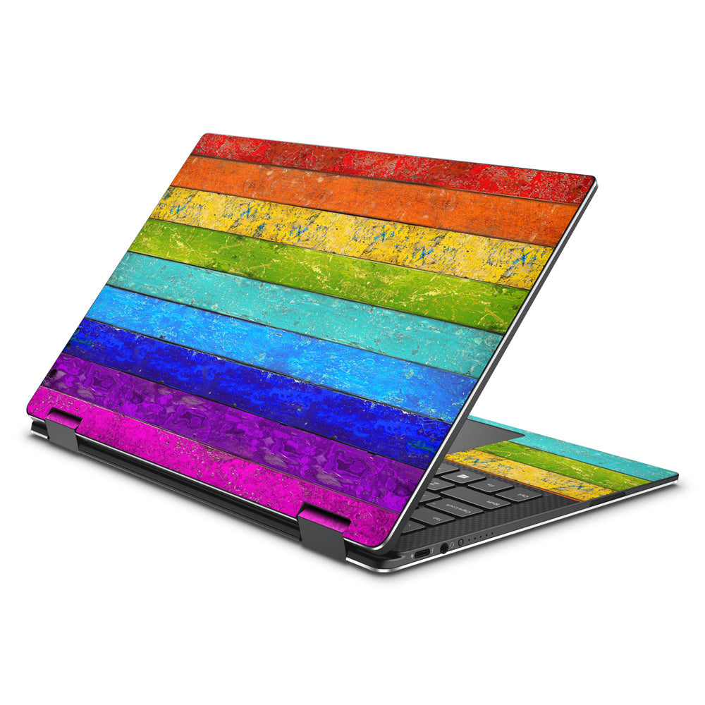 Vintage Rainbow Planks Dell XPS 13 2-in-1 (9365) Skin