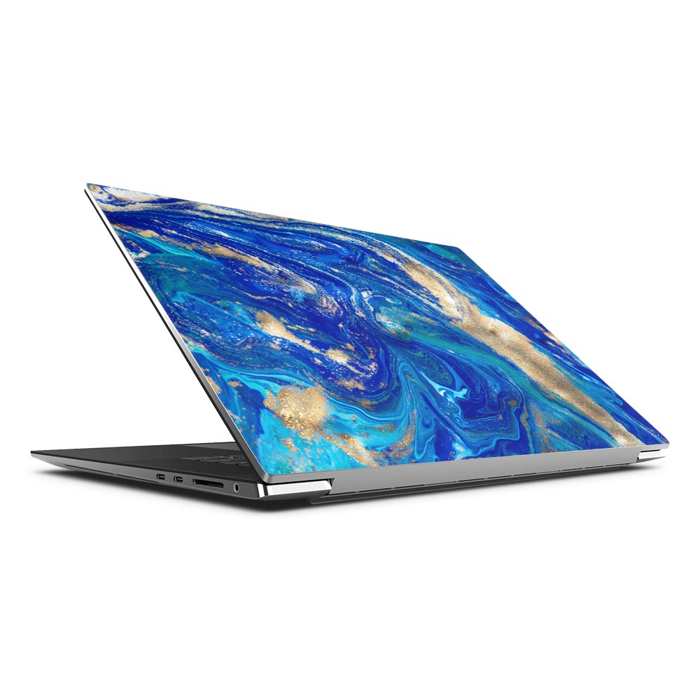 Blue Gold Marble Dell XPS 15 (9500) Skin
