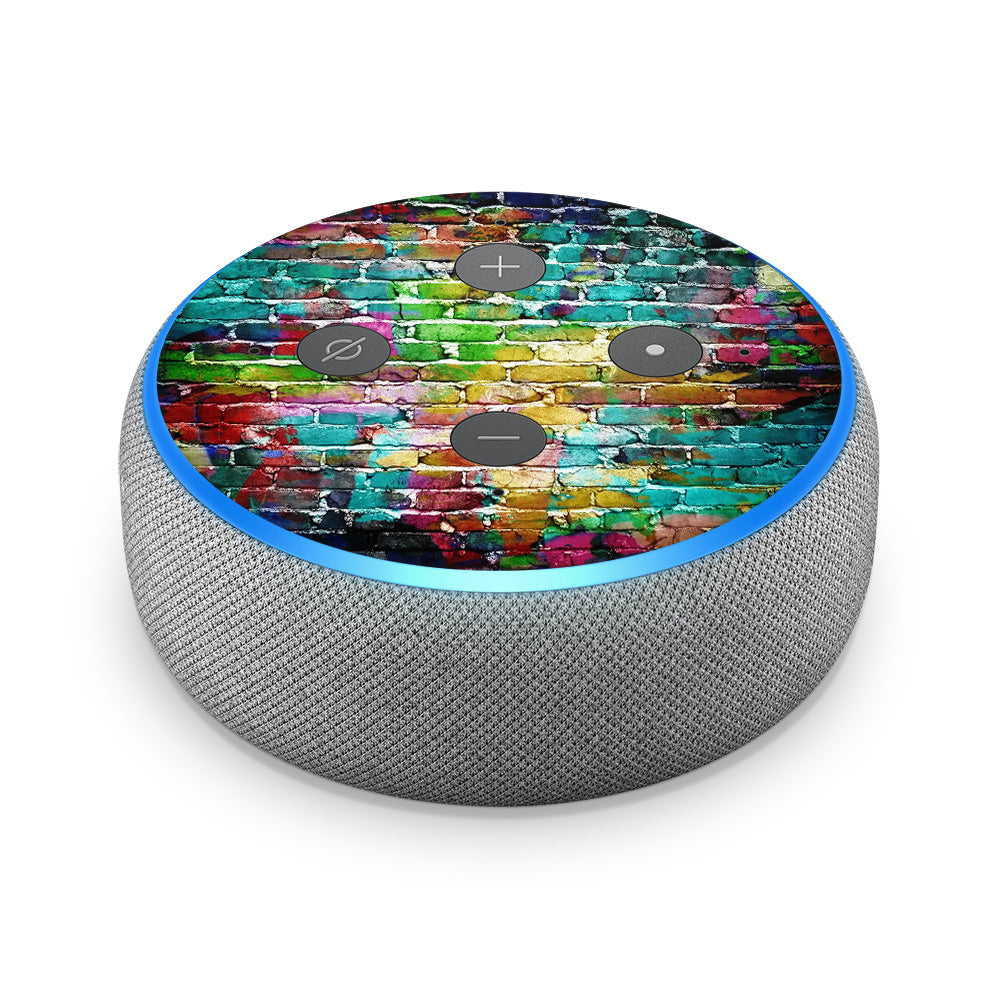 Painted Brick Amazon Echo Dot 3 Skin