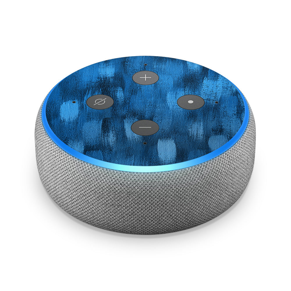 Brushed Blue Amazon Echo Dot 3 Skin