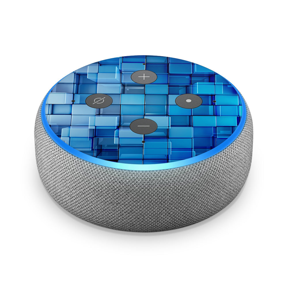 Four Square Blue Amazon Echo Dot 3 Skin