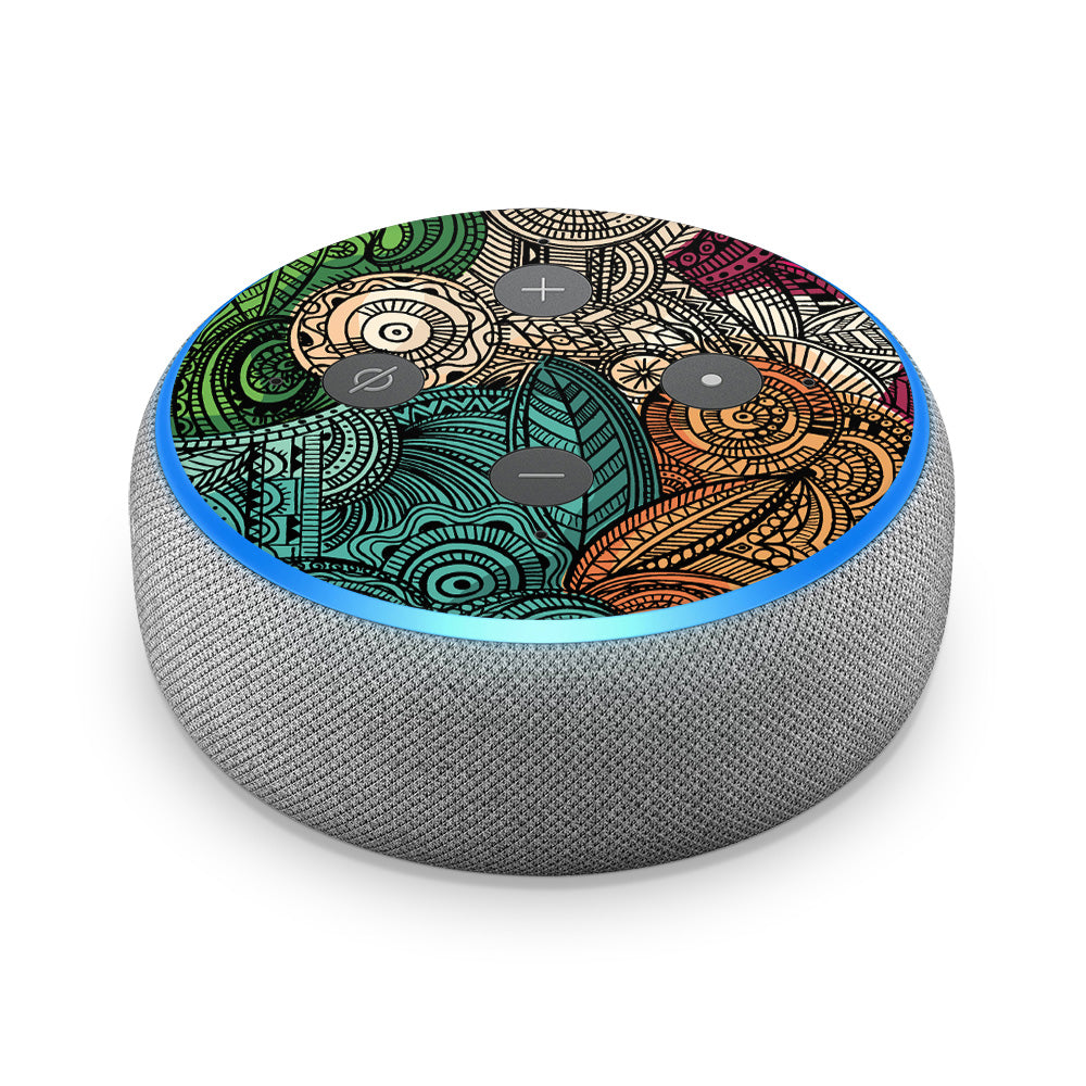 Paisley Colour Amazon Echo Dot 3 Skin
