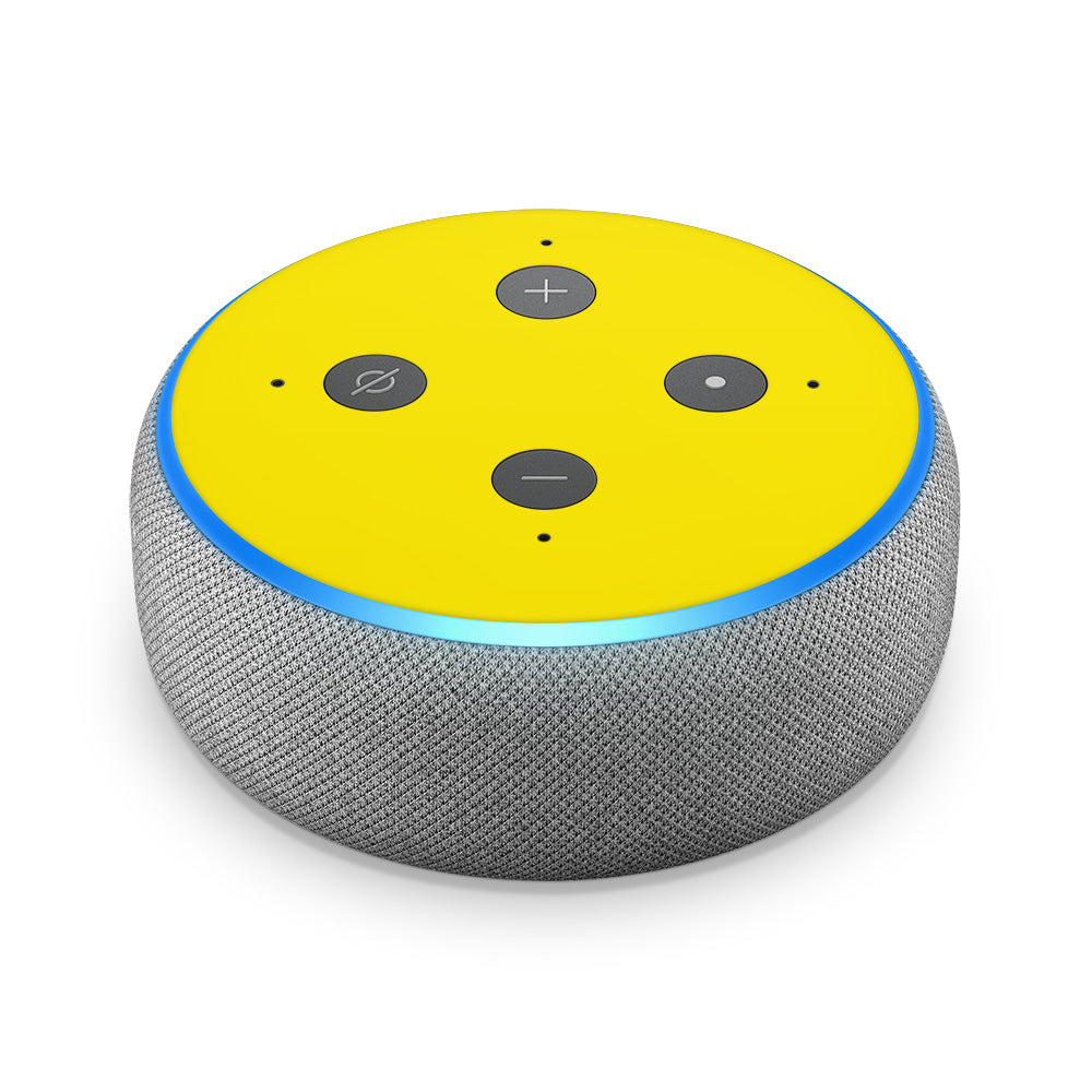 Yellow  Echo Dot 3 Skin - SkinWraps